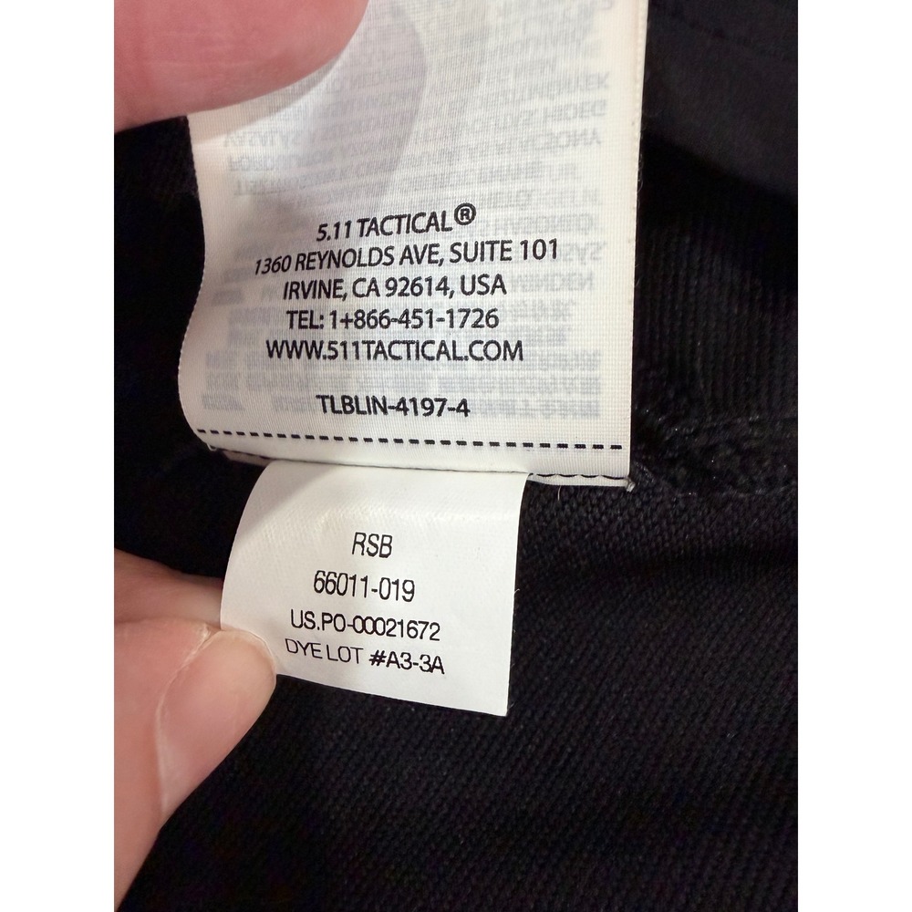 5.11 Tactical Moto Jacket Women XL Black Asymmetrical Zip Performance 66011-019 - Picture 8 of 10